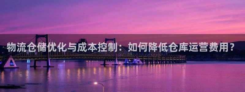 狗子28app怎么注销：物流仓储优化